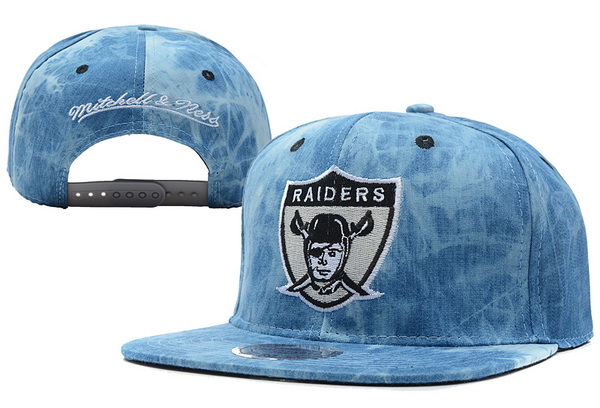 NFL Oakland Raiders MN Acid Wash Denim Snapback Hat #30